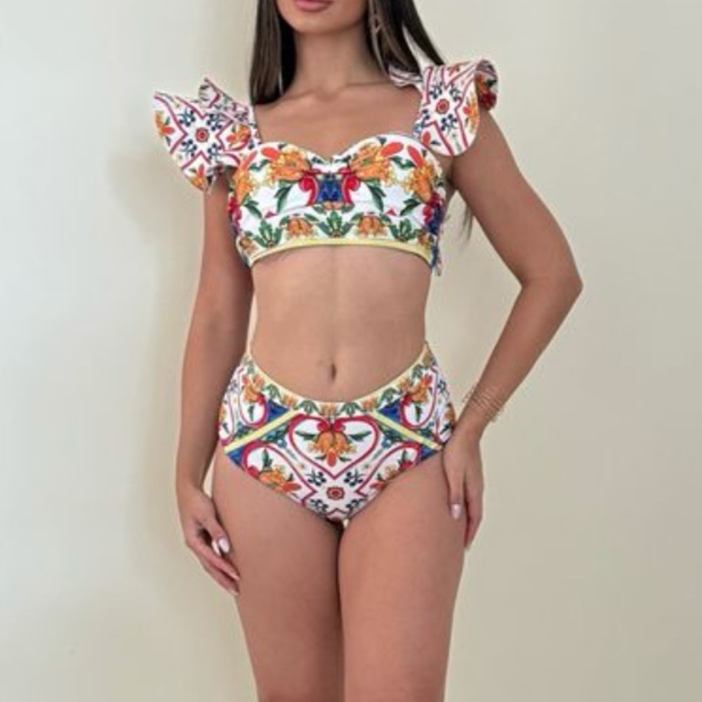 Colorful Floral Bikini Set